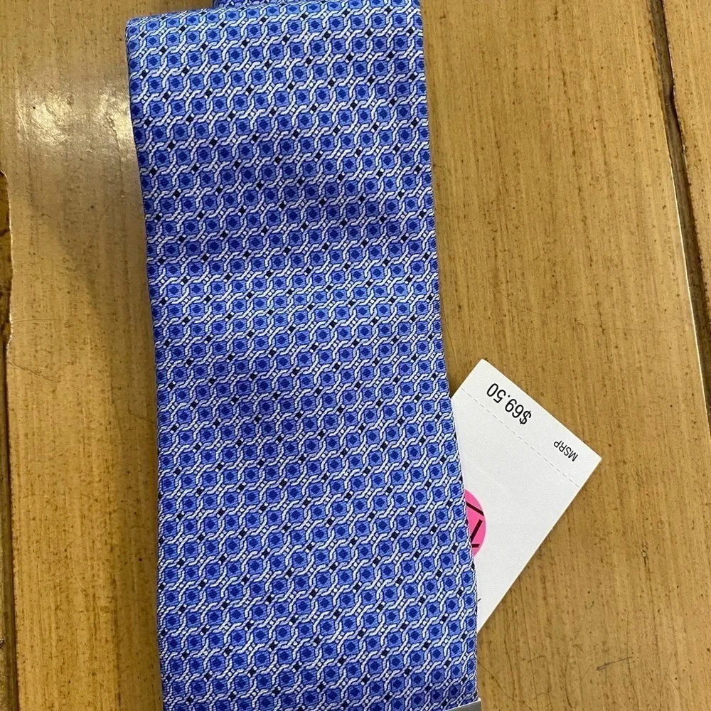 Michael Kors Blue Patterned Men's Tie NEW
